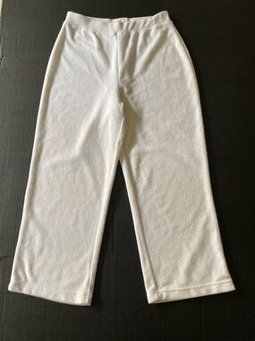 Chico's White Towel Spa Pants